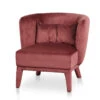 Fabric Armchair - Elegant Plum