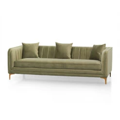 3 Fabric Seater Sofa - Elegant Sage