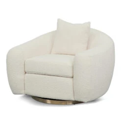 Swivel Armchair - Ivory White Boucle -Calibre Furniture Sales Store LC8537 FS 4 860x 9aa61410 fea0 462e 8c1a e6536838ecdb