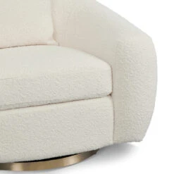 Swivel Armchair - Ivory White Boucle -Calibre Furniture Sales Store LC8537 FS 9 860x 91a7b4b6 1193 4aa1 82c1 16969582853c