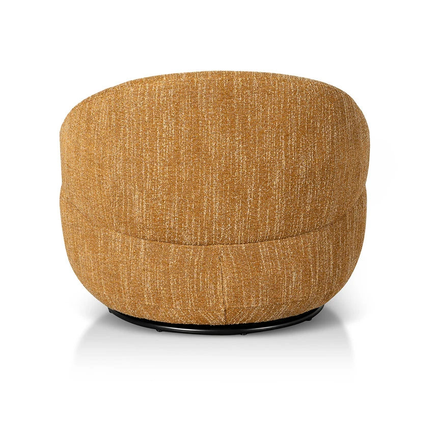O Swivel Fabric Lounge Chair - Ginger Brown - Image 4