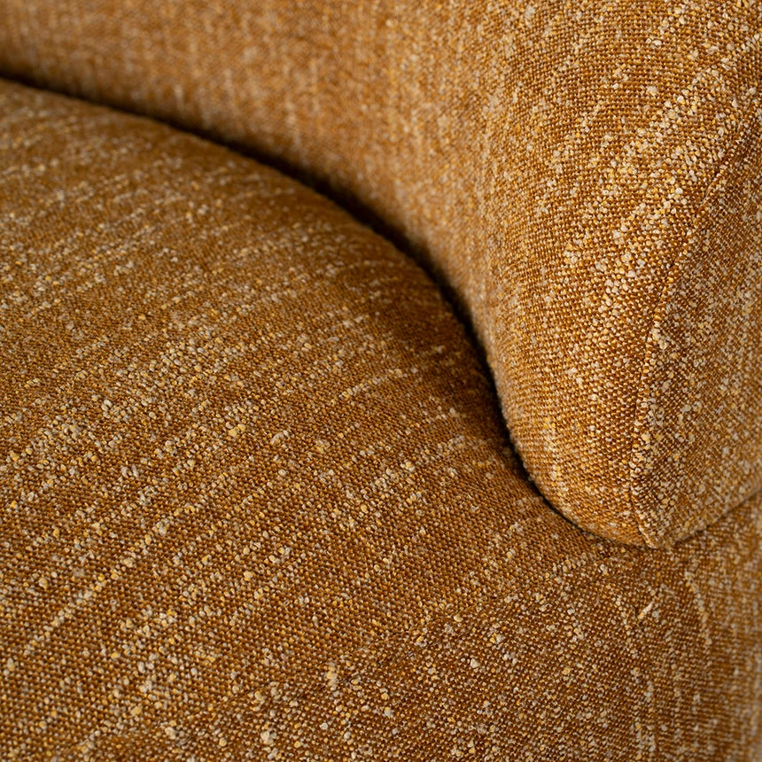 O Swivel Fabric Lounge Chair - Ginger Brown - Image 7