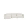 3 Seater Left Chaise Sofa - Cream