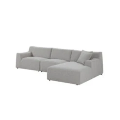 3 Seater Right Chaise Sofa - Clay Grey -Calibre Furniture Sales Store LC8672 YY3SeaterRightChaiseFabricSofa ClayGrey 3 860x 8ea2b9d5 e070 448f 8594 58fd21fb6bfe