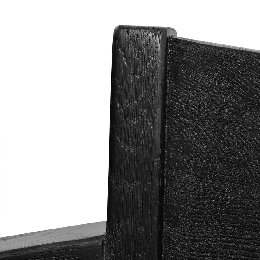 PU Armchair - Full Black - Image 10