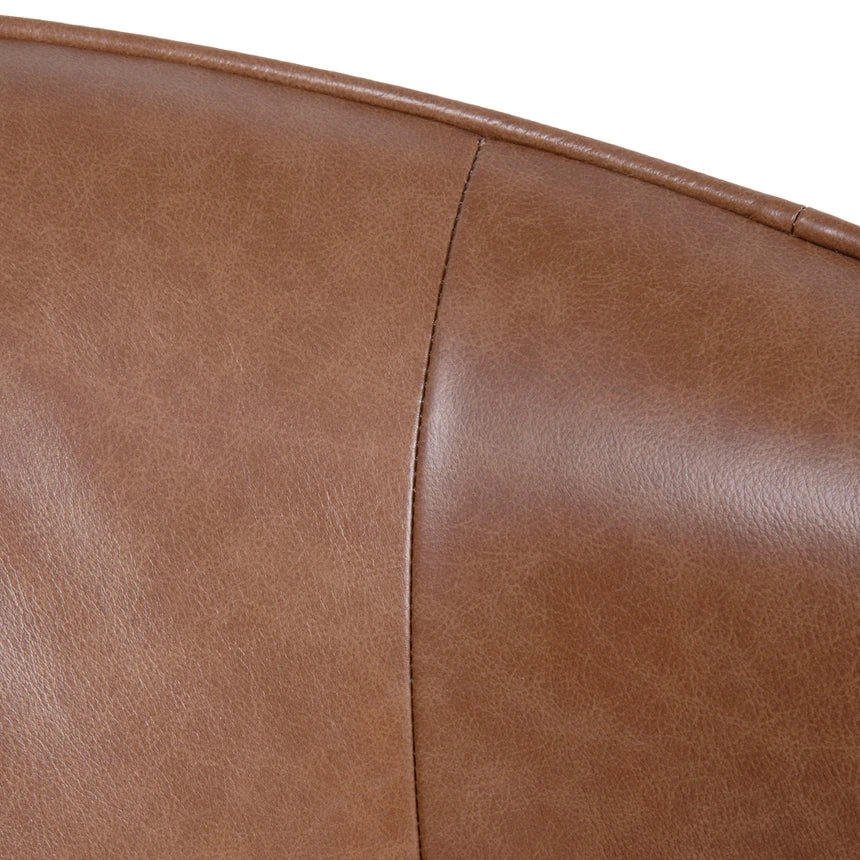 Armchair - Caramel Brown Leather - Image 10