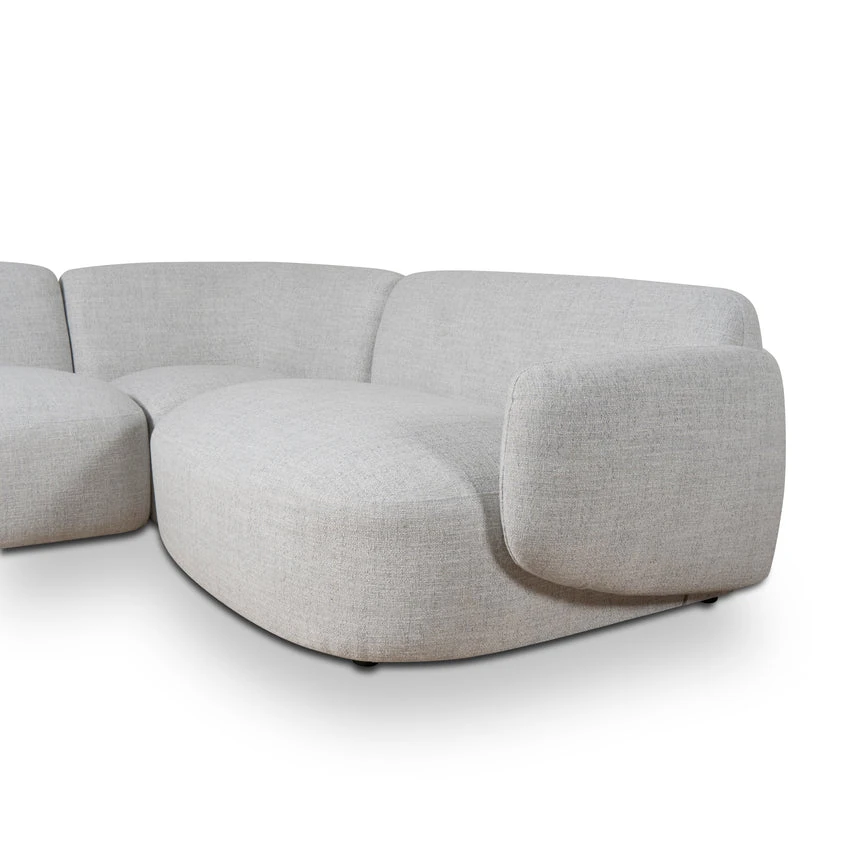 Right Chaise Modular Sofa - Cloud Grey - Image 9