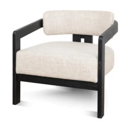 Black Armchair - Linen