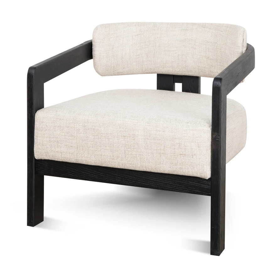 Black Armchair - Linen