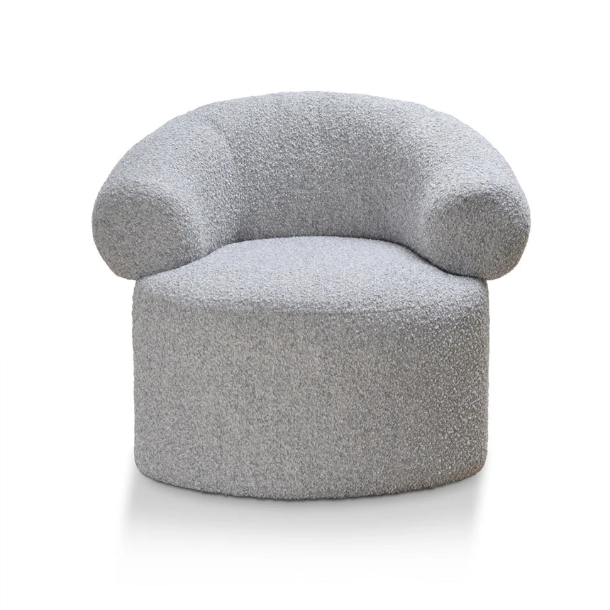 Armchair - Light Grey Boucle - Image 2
