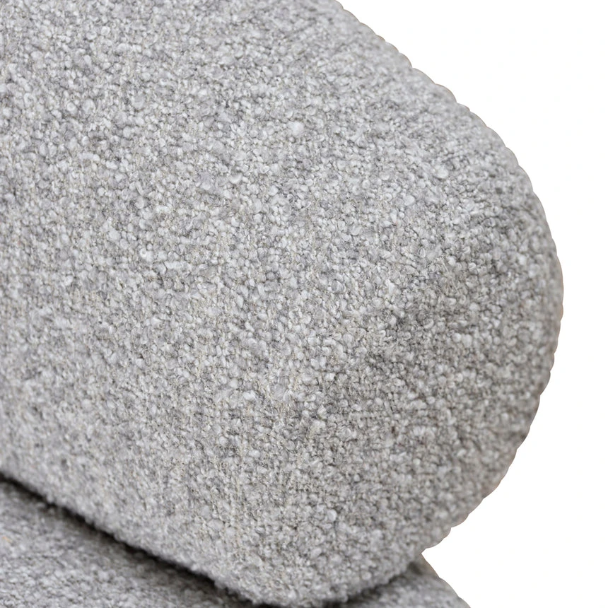 Armchair - Light Grey Boucle - Image 8