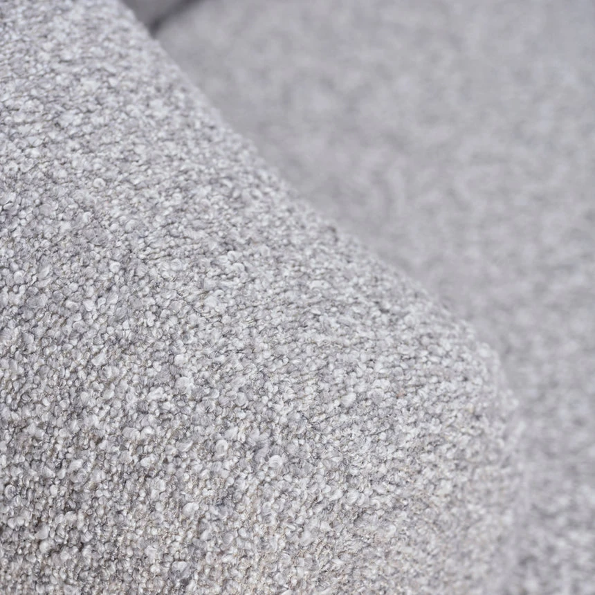 Armchair - Light Grey Boucle - Image 9