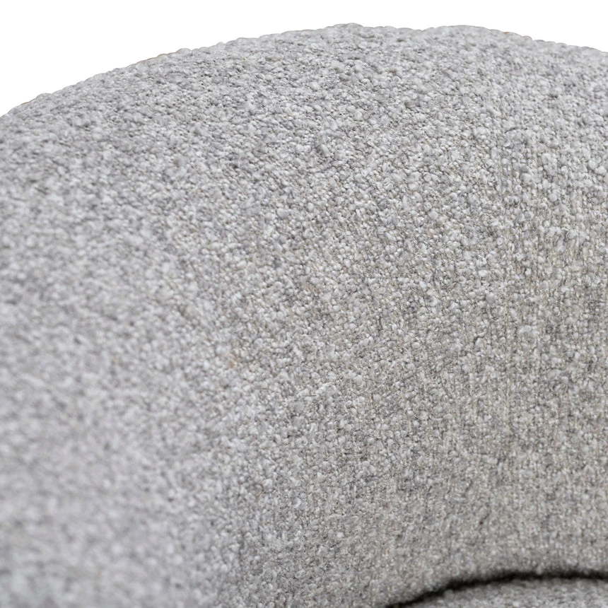 Armchair - Light Grey Boucle - Image 10