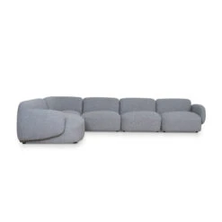 Left Chaise Modular Sofa - Glacier Grey