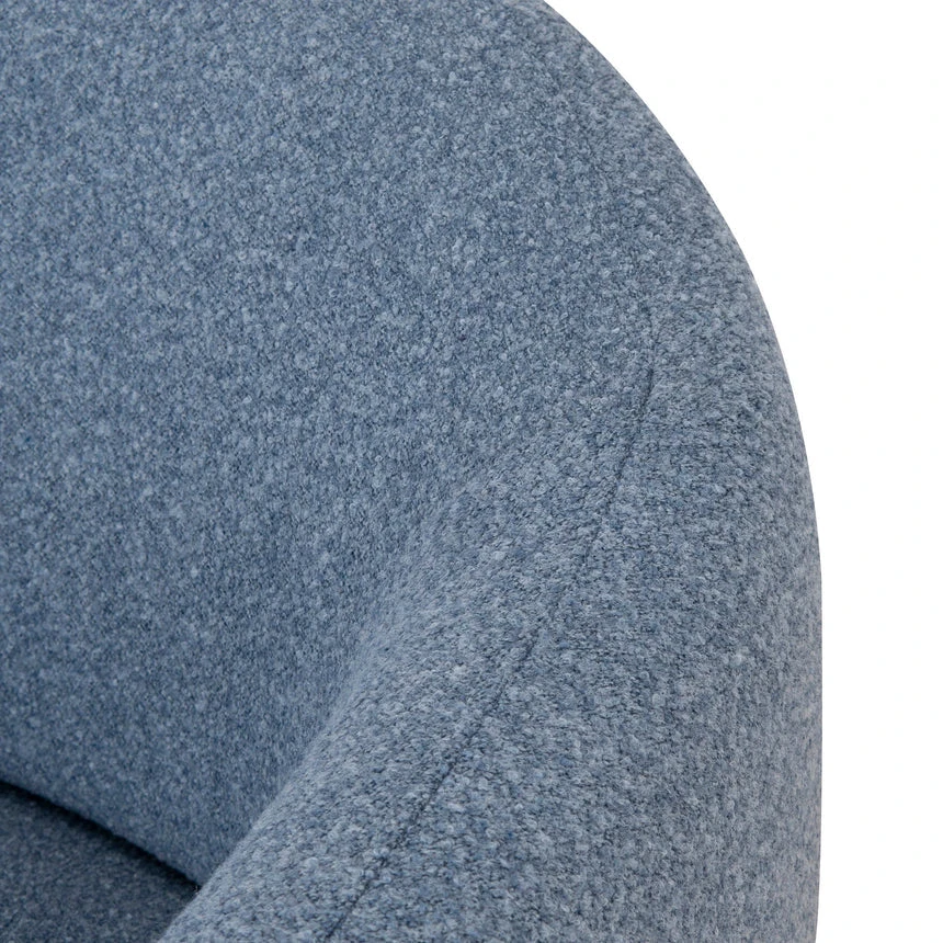 Fabric Armchair - Dark Grey Blue - Image 10