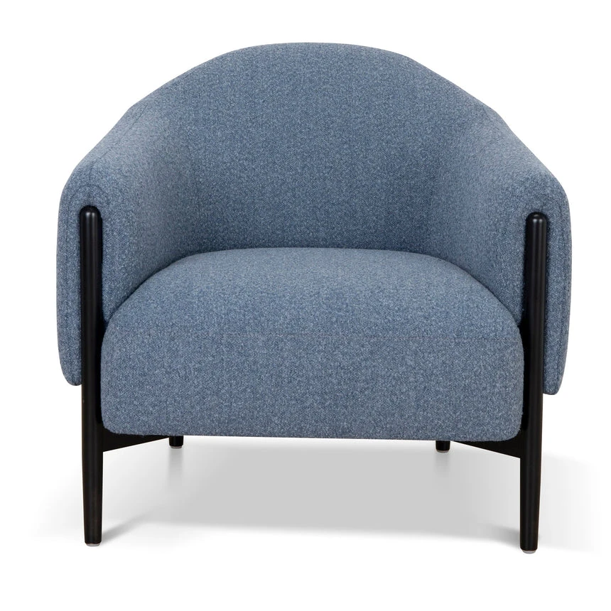 Fabric Armchair - Dark Grey Blue - Image 2