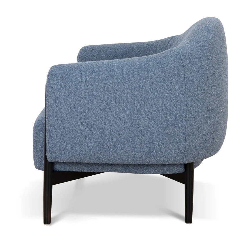 Fabric Armchair - Dark Grey Blue - Image 3