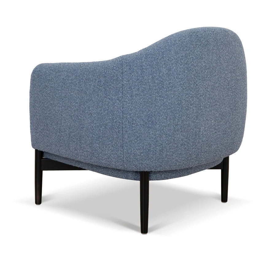 Fabric Armchair - Dark Grey Blue - Image 4