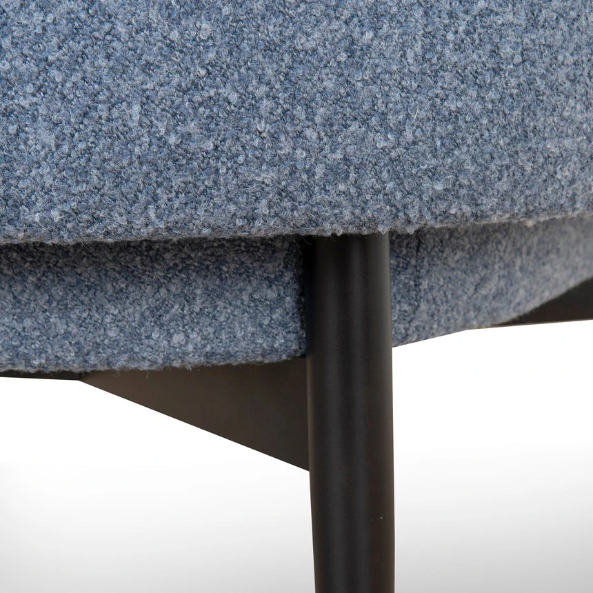 Fabric Armchair - Dark Grey Blue - Image 6