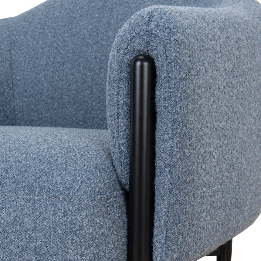 Fabric Armchair - Dark Grey Blue - Image 8