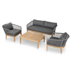 4pcs Outdoor Lounge Set - Grey -Calibre Furniture Sales Store LS10167 EM4pcsOutdoorLoungeSet 3 860x 34c32dd4 f08a 4a57 a1ca e17c44e45392