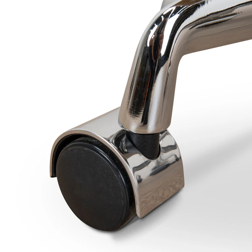 Low Back Office Chair - Light Brown Leather - Image 16