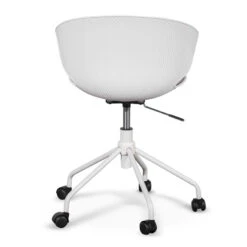 White Office Chair - Light Grey Seat -Calibre Furniture Sales Store OC6507 LF Betrillo White Office Chair Light Grey Seat 4 860x c8338447 bb20 4f3b 9f18 01174e2fb167