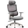 Mesh Ergonomic Office Chair With Headrest - Grey