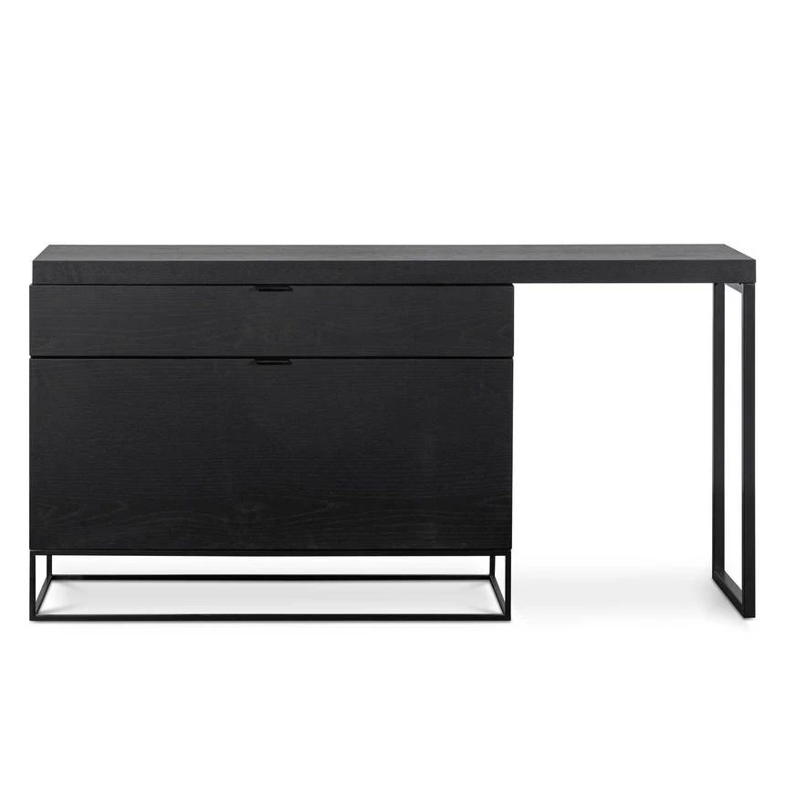 Extendable Home Office Desk - Black - Image 2