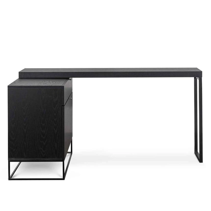 Extendable Home Office Desk - Black - Image 3