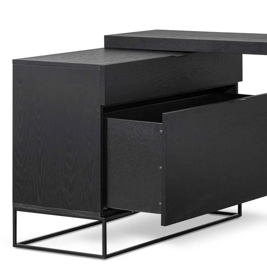 Extendable Home Office Desk - Black - Image 7