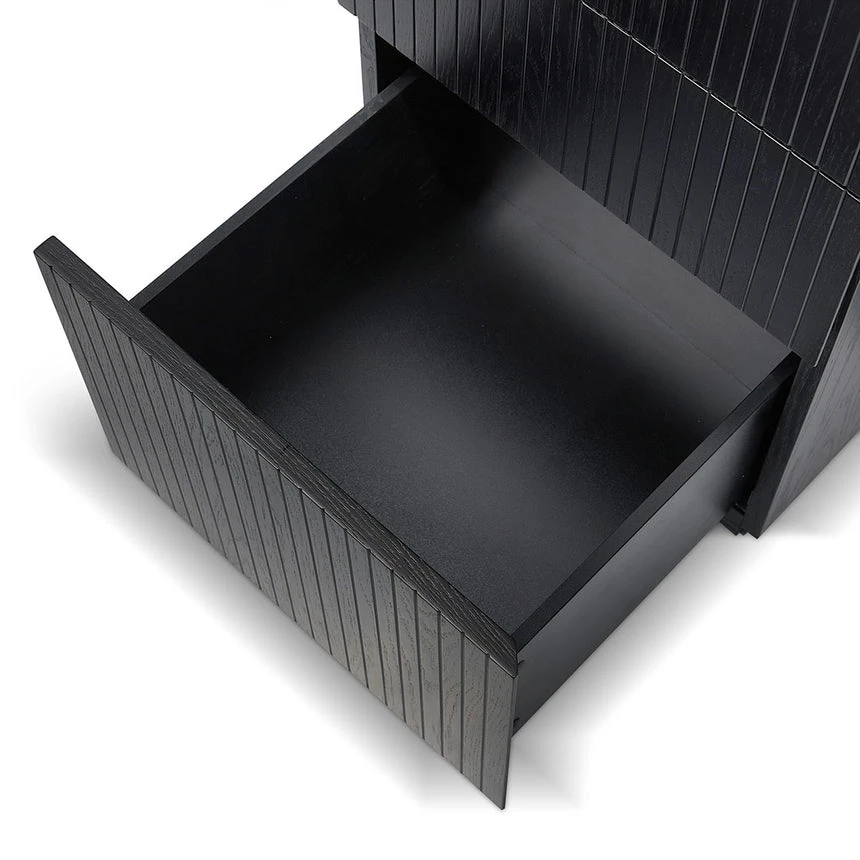 1.77m Left Drawer Office Desk - Black Oak 8 1.77m Left Drawer Office Desk - Black Oak - Image 8