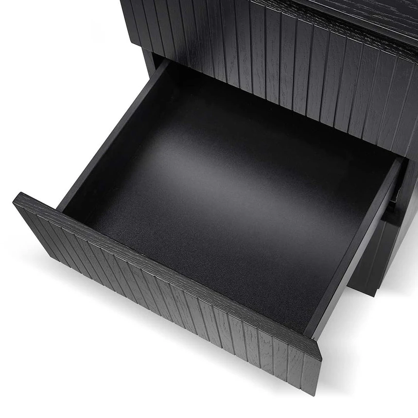 1.77m Left Drawer Office Desk - Black Oak 7 1.77m Left Drawer Office Desk - Black Oak - Image 7