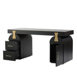 1.55m New Elm Home Office Desk - Full Black -Calibre Furniture Sales Store OT8663 NI 1 860x ceee5e2e 522a 4574 ac20 35be3ab5daa1