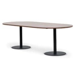 Oval Meeting Table - Walnut