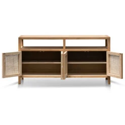 Sideboard Unit - Natural With Rattan Doors -Calibre Furniture Sales Store Reclaimed Sideboard Sample 3 860x 34664f9d cab3 481b a392 79211f2f904f