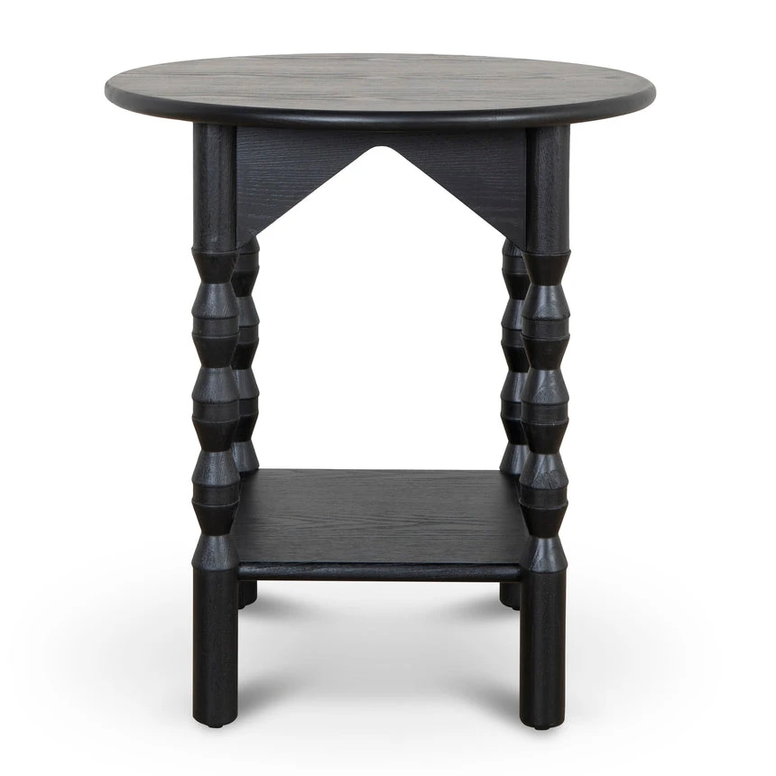 52cm Side Table - Full Black - Image 2
