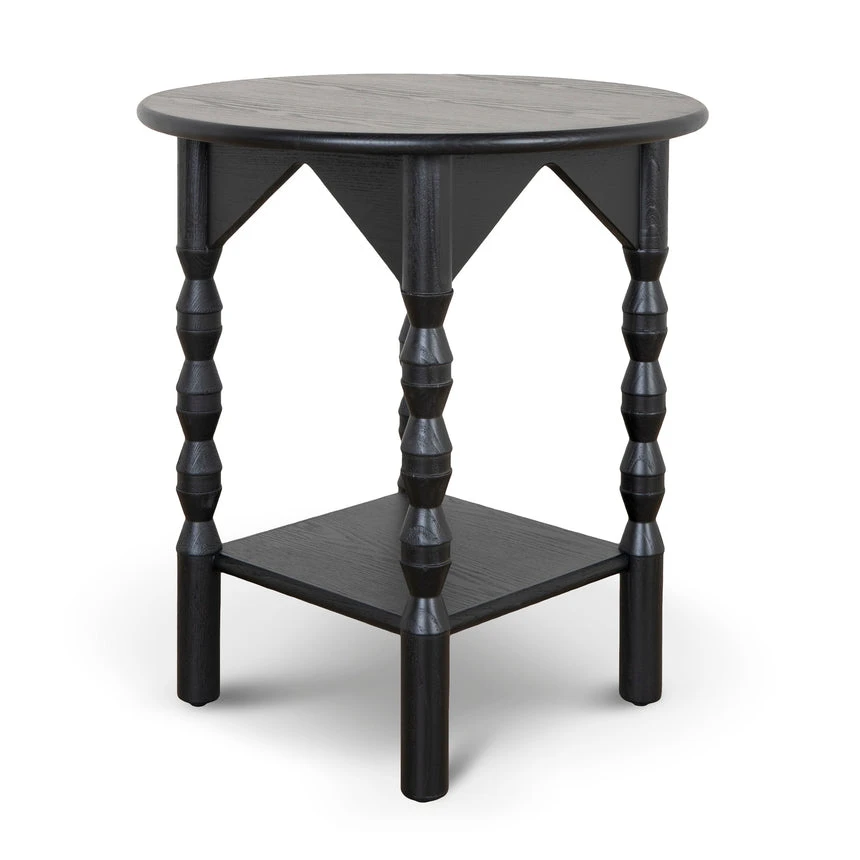 52cm Side Table - Full Black