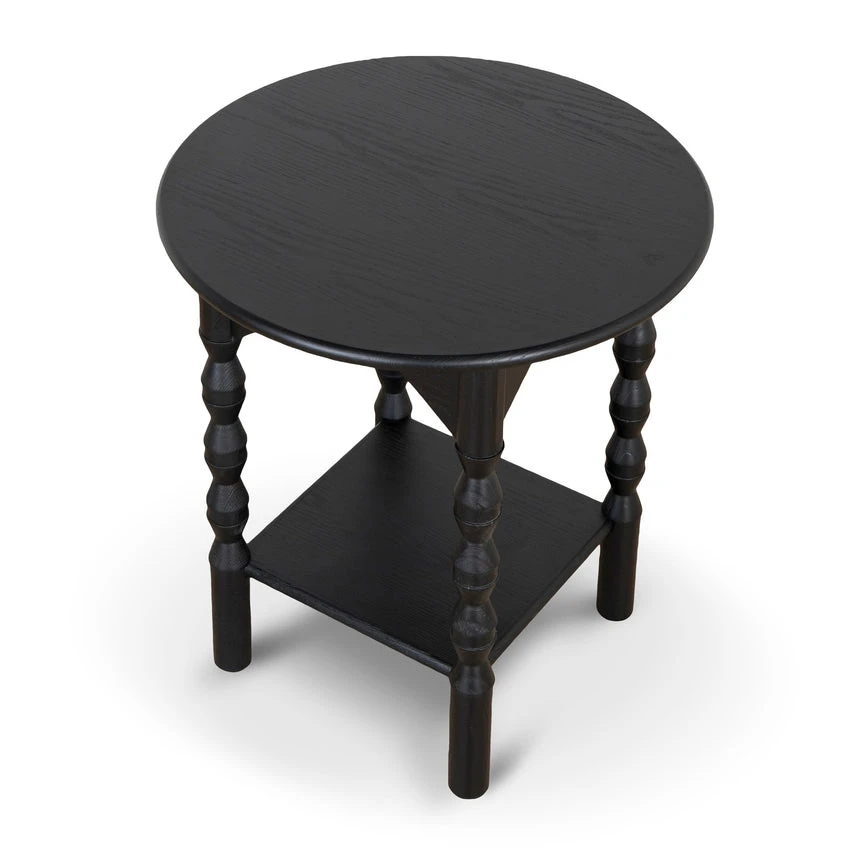 52cm Side Table - Full Black - Image 3