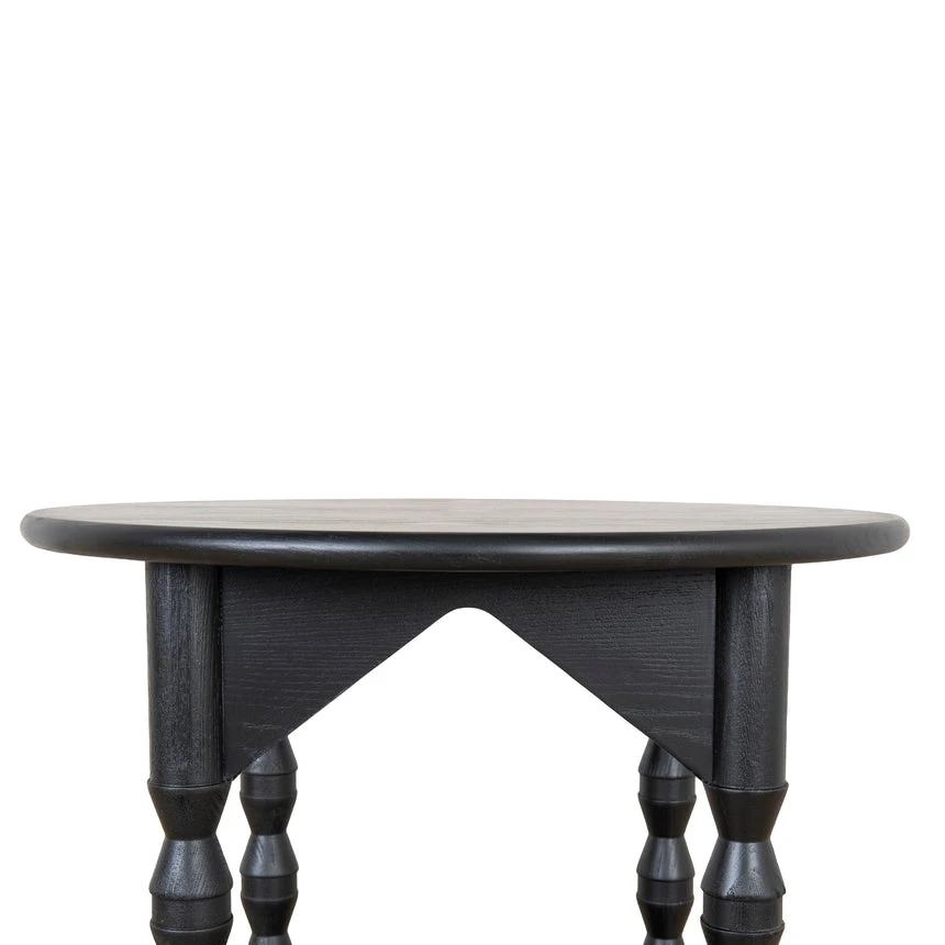52cm Side Table - Full Black - Image 8