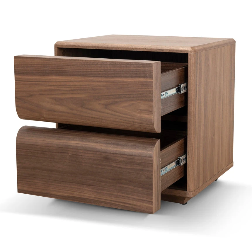 50cm Bedside Table - Walnut 8 50cm Bedside Table - Walnut - Image 8