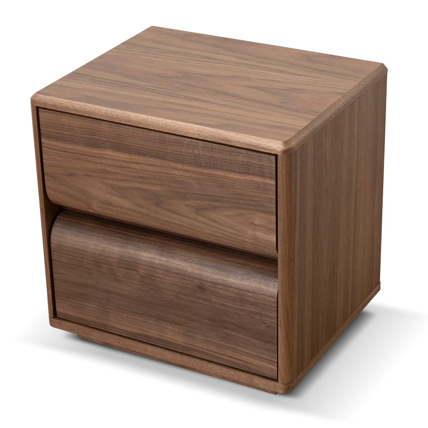 50cm Bedside Table - Walnut 4 50cm Bedside Table - Walnut - Image 4