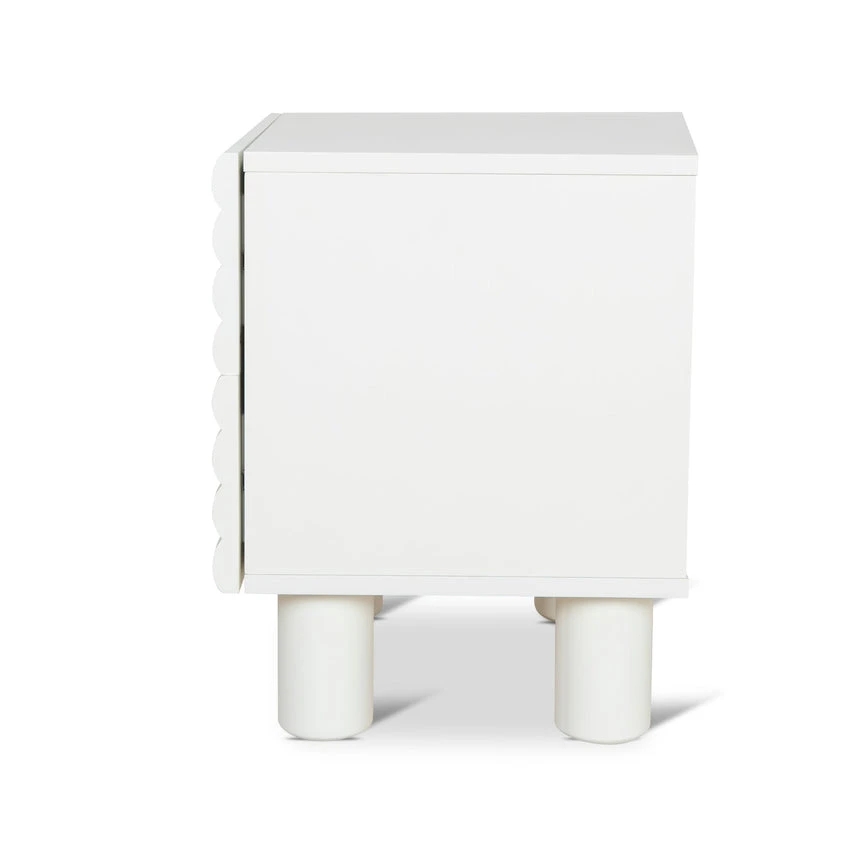 48cm Bedside Table - White 6 48cm Bedside Table - White - Image 6