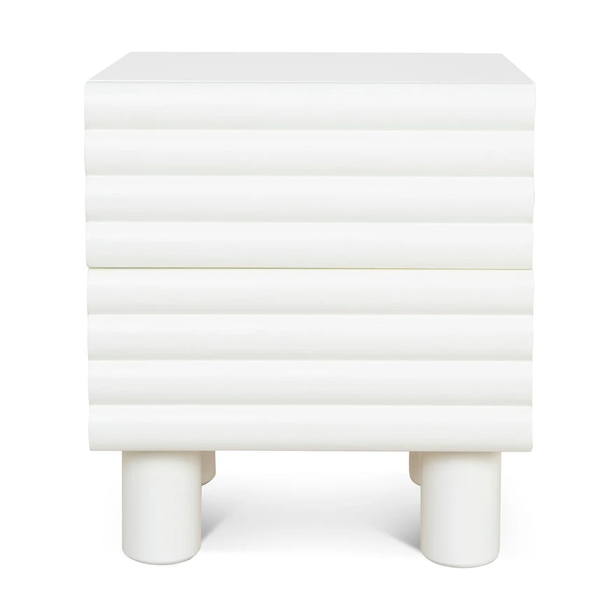 48cm Bedside Table - White 2 48cm Bedside Table - White - Image 2