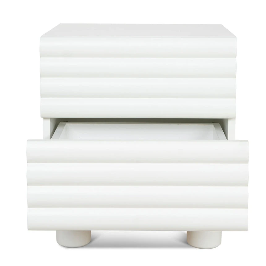 48cm Bedside Table - White 4 48cm Bedside Table - White - Image 4