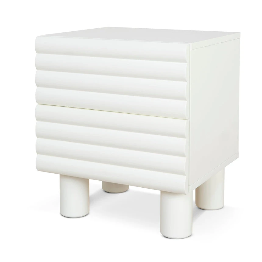 48cm Bedside Table - White 1 48cm Bedside Table - White