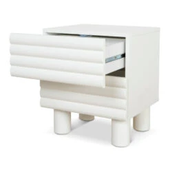 48cm Bedside Table - White 24 48cm Bedside Table - White -Calibre Furniture Sales Store ST10074 KD48cmBedsideTable White 4 860x ff4abd77 25ba 4f9b a8a1 f0b8eb30918f