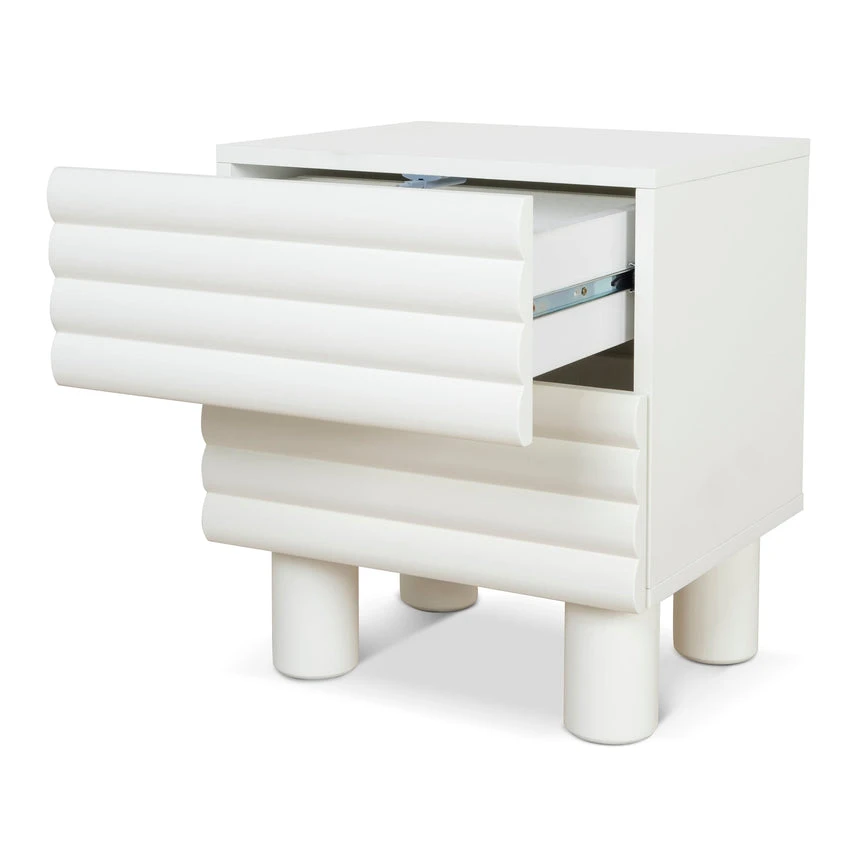 48cm Bedside Table - White 8 48cm Bedside Table - White - Image 8