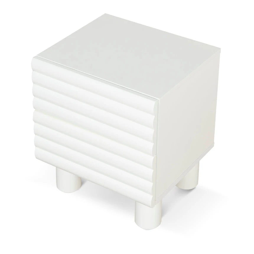 48cm Bedside Table - White 3 48cm Bedside Table - White - Image 3