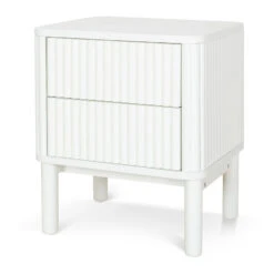 Bedside Table - Warm White